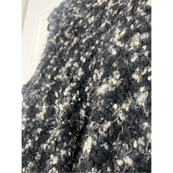 Kensie Black Grey Soft Cozy Textured Open Drape Waterfall Cardigan Vest Size XL - Picture 7 of 8